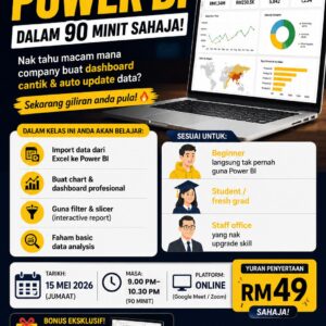 Kelas Mastery Power BI (1 Jam 30 Minit)