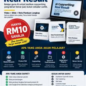 AI Copywriting: Real Result — Video + Slide + Nota Panduan